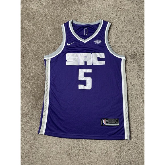 Mens Jersey NBA Nike Sacramento Kings Sacramento #5 De'aaron Fox